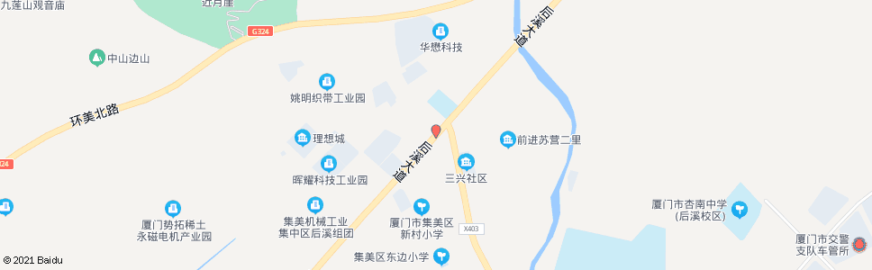 厦门后溪新村_公交站地图_厦门公交_妙搜公交查询2024