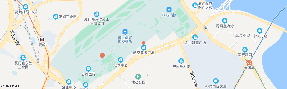 厦门高崎南五路_公交站地图_厦门公交_妙搜公交查询2025