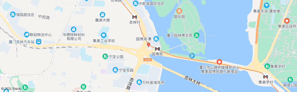 厦门海湾大厦_公交站地图_厦门公交_妙搜公交查询2024