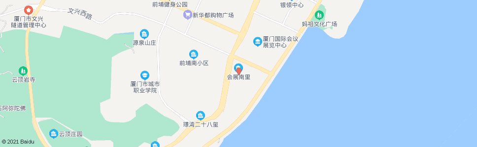 厦门明发海景苑_公交站地图_厦门公交_妙搜公交查询2024