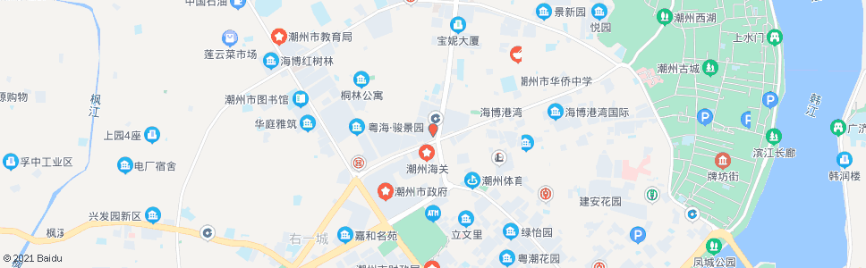 潮州国际大酒店_公交站地图_潮州公交_妙搜公交查询2024