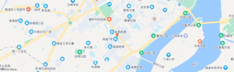 潮州建设大厦_公交站地图_潮州公交_妙搜公交查询2025