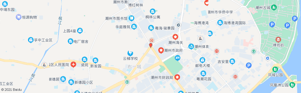 潮州潮枫路口_公交站地图_潮州公交_妙搜公交查询2024