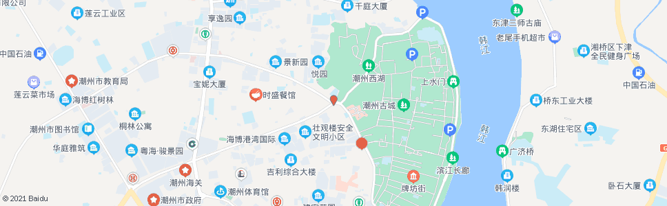 潮州西园路_公交站地图_潮州公交_妙搜公交查询2025