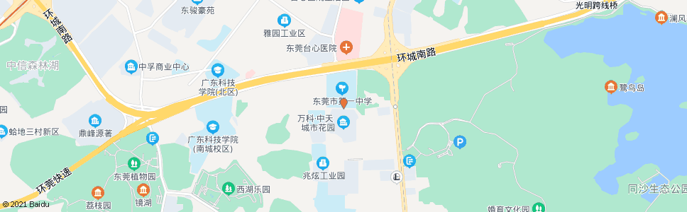 东莞钟屋围村(东莞一中)_公交站地图_东莞公交_妙搜公交查询2025