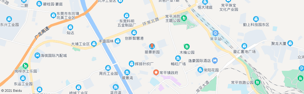 东莞丽景新园_公交站地图_东莞公交_妙搜公交查询2024