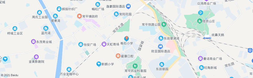 东莞板石小学_公交站地图_东莞公交_妙搜公交查询2025