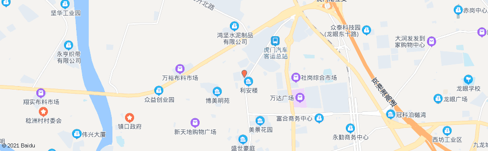 东莞博美布料市场_公交站地图_东莞公交_妙搜公交查询2025