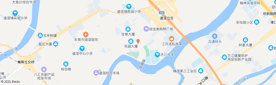 东莞第二综合市场(道滘)_公交站地图_东莞公交_妙搜公交查询2025