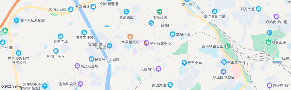 东莞茶山步行街_公交站地图_东莞公交_妙搜公交查询2024