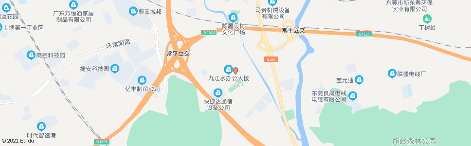 东莞九江水村委会_公交站地图_东莞公交_妙搜公交查询2024