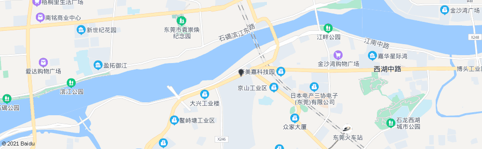 东莞茶山路口(茶兴北路)_公交站地图_东莞公交_妙搜公交查询2024