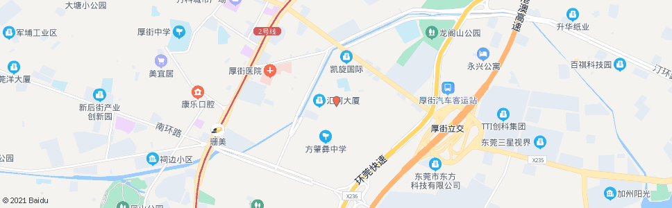 东莞河田村_公交站地图_东莞公交_妙搜公交查询2025