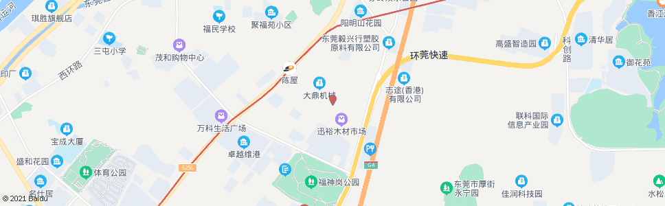 东莞彩虹路_公交站地图_东莞公交_妙搜公交查询2024