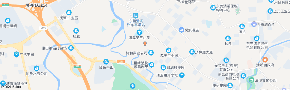 东莞大岭新村_公交站地图_东莞公交_妙搜公交查询2025