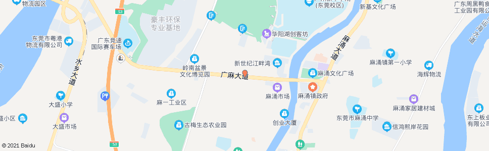 东莞麻涌市场(照相馆)_公交站地图_东莞公交_妙搜公交查询2024