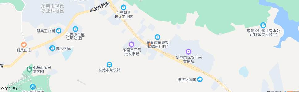 东莞鸿盛工业区_公交站地图_东莞公交_妙搜公交查询2024