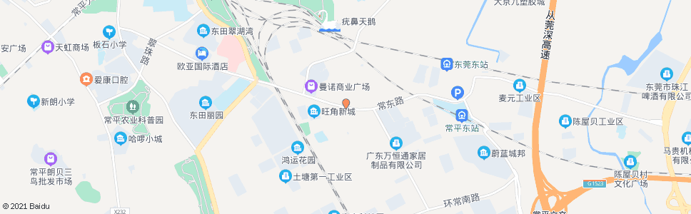 东莞土塘市场_公交站地图_东莞公交_妙搜公交查询2025