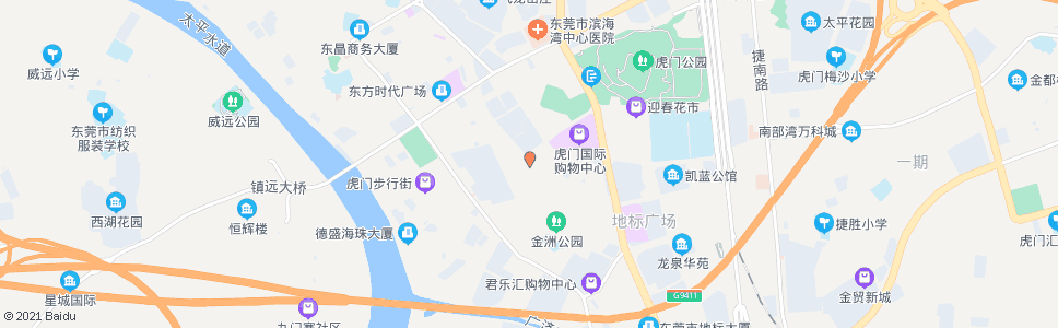 东莞金洲北坊市场_公交站地图_东莞公交_妙搜公交查询2025