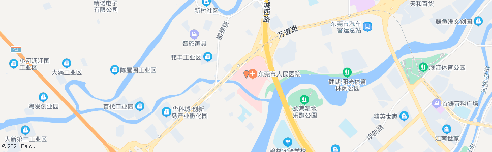 东莞红川路口(人民医院)_公交站地图_东莞公交_妙搜公交查询2024