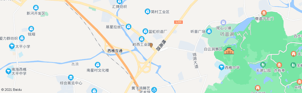 佛山西江公路路口_公交站地图_佛山公交_妙搜公交查询2025