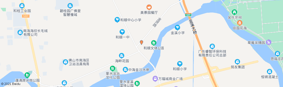 佛山金溪市场(金华西路)_公交站地图_佛山公交_妙搜公交查询2025