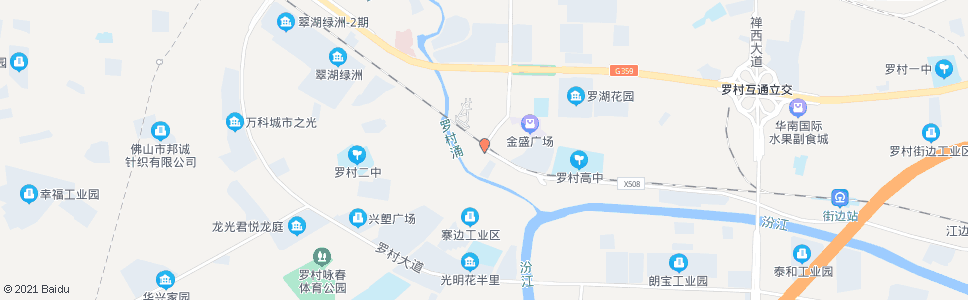 佛山罗湖市场_公交站地图_佛山公交_妙搜公交查询2024