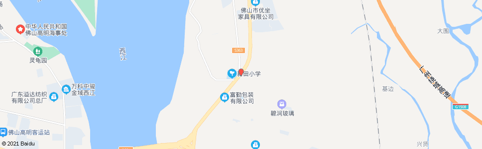 佛山新田小学_公交站地图_佛山公交_妙搜公交查询2025