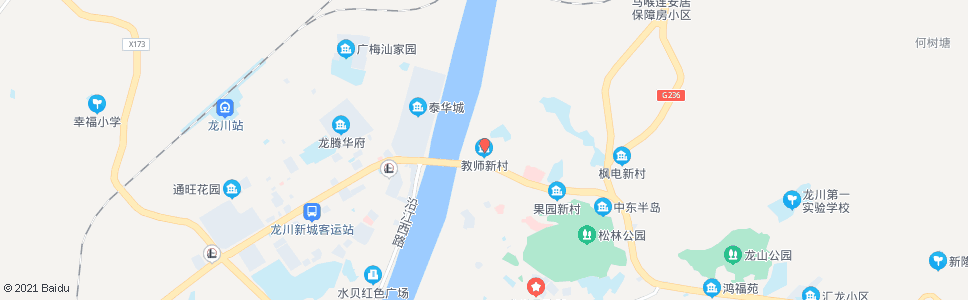 佛山龙溪大道东(教师新村)_公交站地图_佛山公交_妙搜公交查询2024