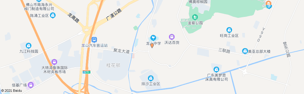 佛山后沿岗路_公交站地图_佛山公交_妙搜公交查询2024