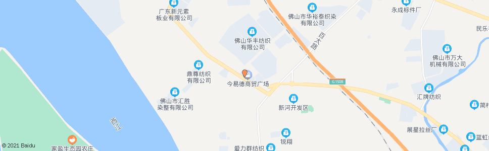 佛山今易德市场(河岗大道)_公交站地图_佛山公交_妙搜公交查询2024