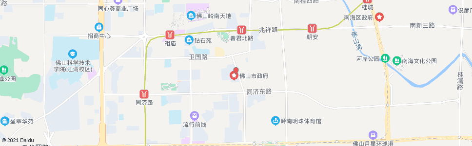 佛山西门口(中山六路)_公交站地图_佛山公交_妙搜公交查询2025