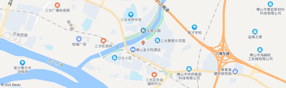 佛山金太阳酒店东门_公交站地图_佛山公交_妙搜公交查询2025