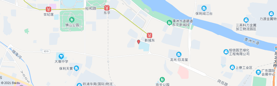 佛山东平小学(正门)_公交站地图_佛山公交_妙搜公交查询2024