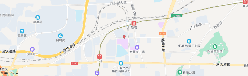 广州群星新村_公交站地图_广州公交_妙搜公交查询2025