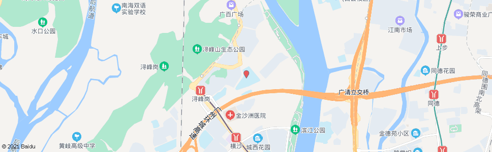 广州广东华侨中学(金沙洲校区)_公交站地图_广州公交_妙搜公交查询2025