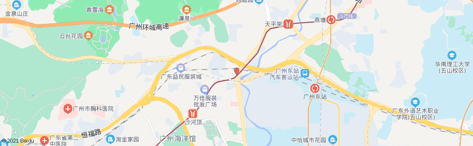 广州沙河横马路_公交站地图_广州公交_妙搜公交查询2024