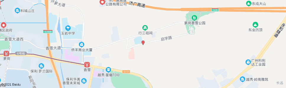 广州萝峰小学_公交站地图_广州公交_妙搜公交查询2024