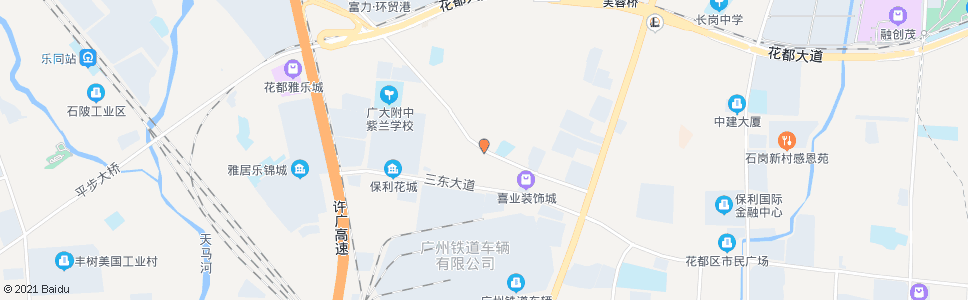 广州杨屋中心市场_公交站地图_广州公交_妙搜公交查询2025