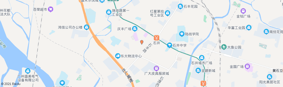 广州石井庆丰总站_公交站地图_广州公交_妙搜公交查询2024