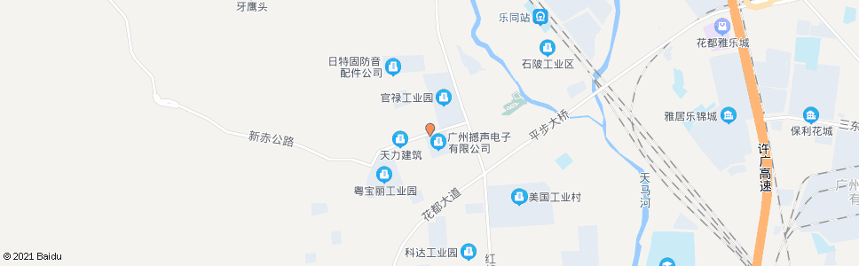 广州花都公汽临时停靠点(锦山村)_公交站地图_广州公交_妙搜公交查询2025