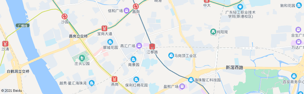 广州地铁江泰路站总站_公交站地图_广州公交_妙搜公交查询2025