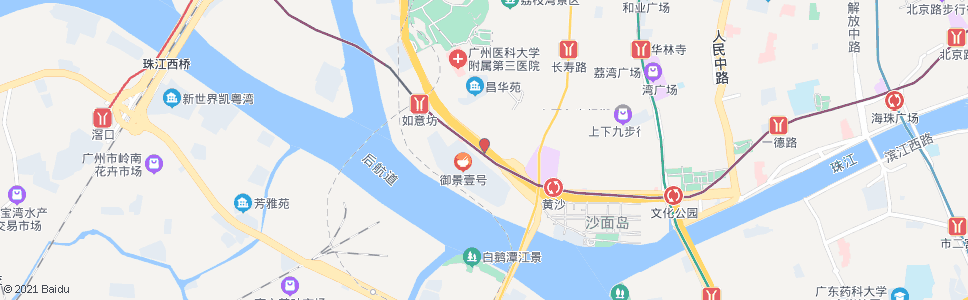 广州黄沙大道(广医口腔医院)_公交站地图_广州公交_妙搜公交查询2024