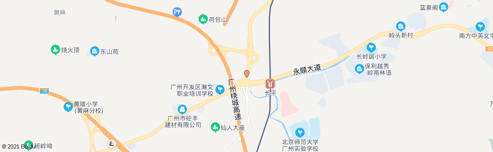 广州长平村_公交站地图_广州公交_妙搜公交查询2024