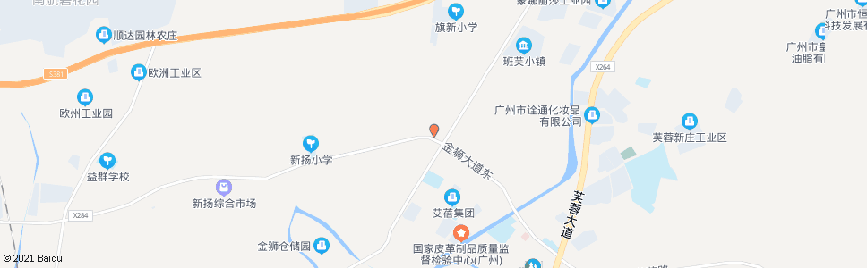 广州旗新村_公交站地图_广州公交_妙搜公交查询2024