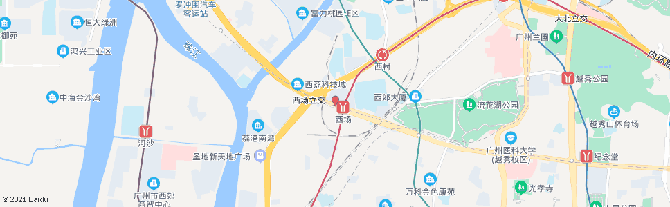 广州和平新村(东风西路)_公交站地图_广州公交_妙搜公交查询2024