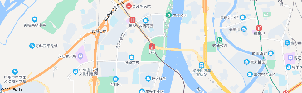 广州地铁沙贝站总站_公交站地图_广州公交_妙搜公交查询2025