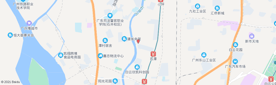 广州石井潭村总站(潭村桥东)_公交站地图_广州公交_妙搜公交查询2024