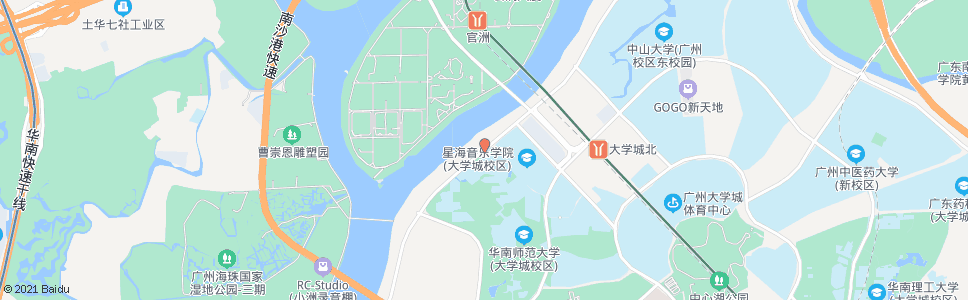 广州华师正门_公交站地图_广州公交_妙搜公交查询2025