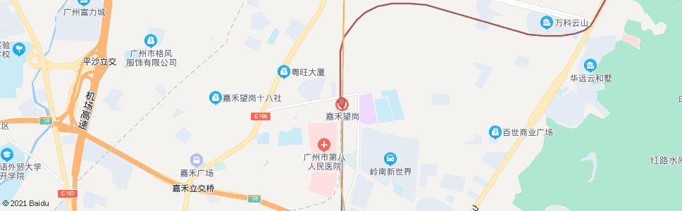 广州地铁嘉禾望岗站总站(华英路)_公交站地图_广州公交_妙搜公交查询2025